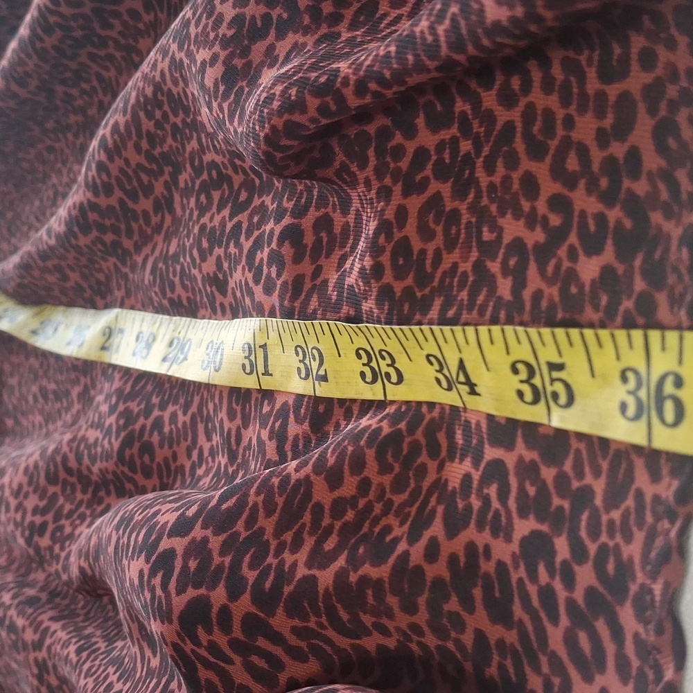 Cupcakes And Cashmere Sheryl Leopard Print Long Sleeve Minidress Sz M - Picture 13 of 15